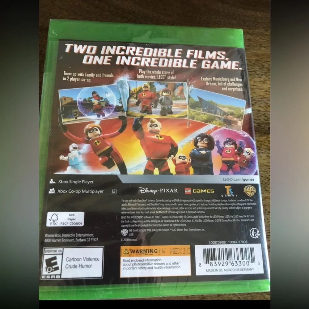 Disney LEGO The Incredibles Xbox One - NEW IN BOX